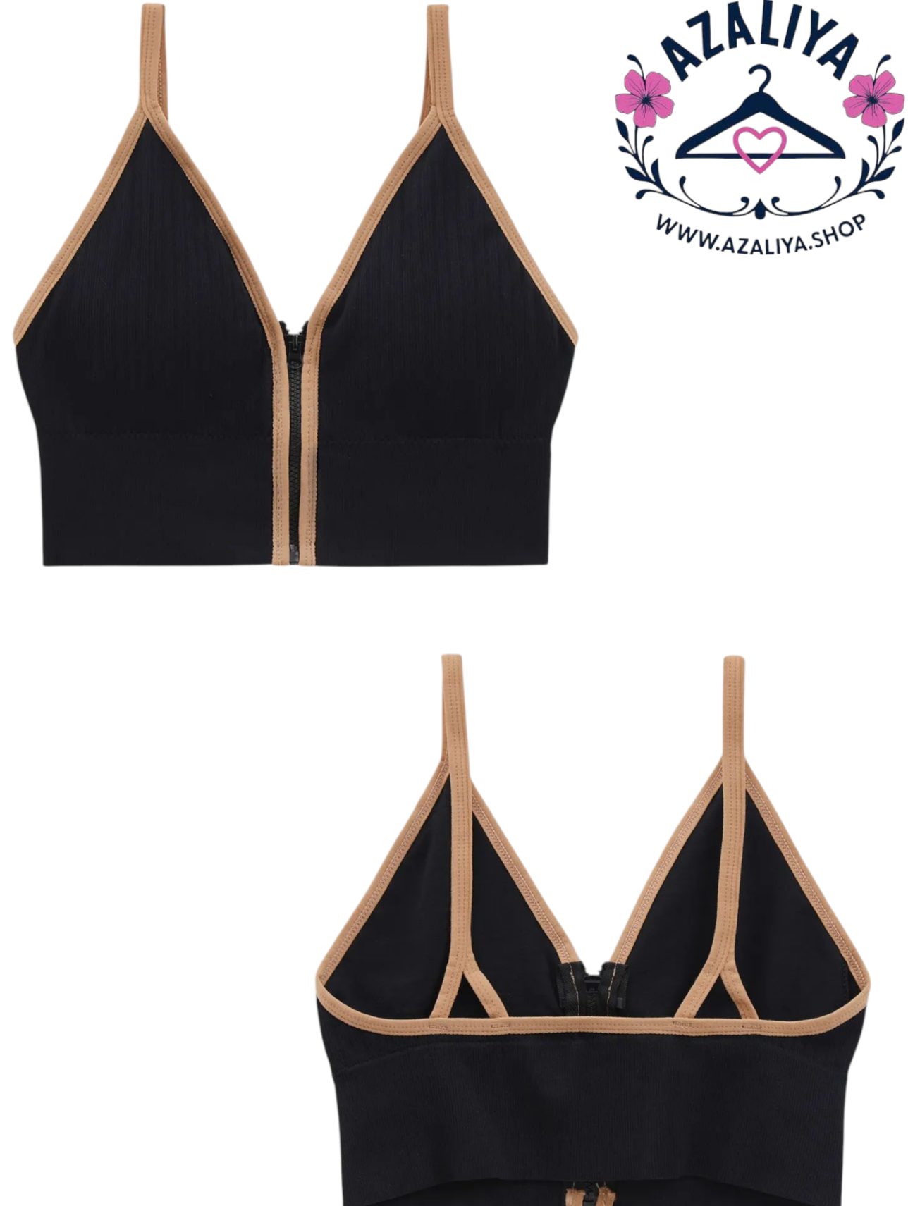 نیم تنه زیپی مشکی